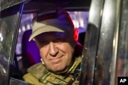 "Вагнерчи" жоочулардын жетекчиси Евгений Пригожин. Ростов-Дон шаары, Орусия. 24.6.2023.