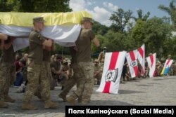 Разьвітаньне зь Міраславам Лазоўскім у Кіеве, 25 траўня 2023 году