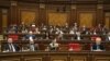Armenia - Deputies from the ruling Civil Contract party attend a session of the National Assembly, Yerevan, March 21, 2023.