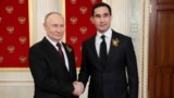 Rus we türkmen prezidentleri. Arhiw suraty.