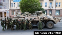 Найманці «Вагнера» в Ростові-на-Дону, 24 червня 2023 року, фото російського державного агентства ТАСС