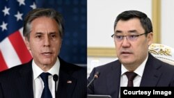 АКШнын мамлекеттик катчысы Энтони Блинкен, Кыргызстандын президенти Садыр Жапаров