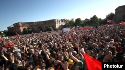 Հանրահավաքը Հանրապետության հրապարակում, Երևան, 9-ը մայիսի, 2024թ.