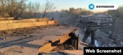 Такий стан мала дорога після підриву 12 жовтня