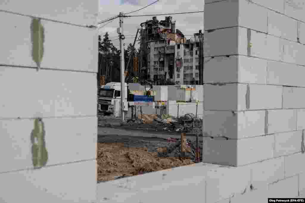 Primarul Irpinului, Oleksandr Markushyn, spune că aproximativ 85% dintre locuitori s-au întors în oraș.