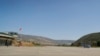Armenia - An L-410 plane carrying Prime Minister Nikol Pashinian lands at Kapan airport, August 17, 2023.