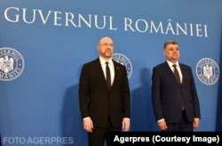 Denîs Şmîhal a ajuns în România cu un avion militar.