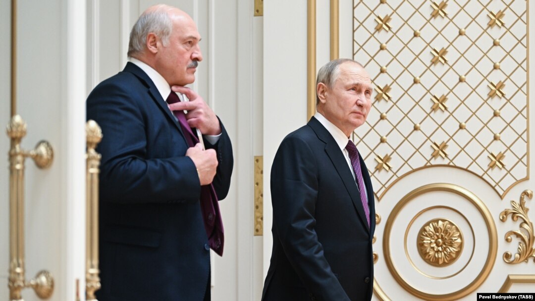 Президент РФ Володимир Путін та президент Білорусії Олександр Лукашенко