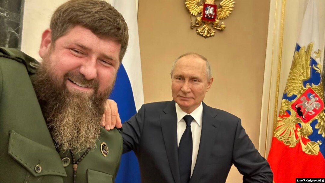 Рамзан Кадыров и Владимир Путин 