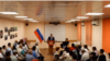 Выступление главы узбекской диаспоры перед сородичами в Пермской области России