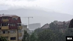 Невреме во Скопје.