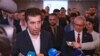 Съпредседателят на ПП-ДБ Кирил Петков (вляво) и бившият премиер от ПП-ДБ Николай Денков (вдясно) по време на учредяването на младежката структура на „Продължаваме промяната“, 14 септември 2024 г.