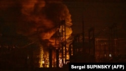 Після удару ворожого БПЛА виникла пожежа. Фото ілюстративне 