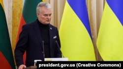 14 квітня президент Литви Гітанас Науседа наклав вето на закон. Він запропонував парламенту «в повному обсязі застосувати всі сім обмежувальних заходів до громадян Білорусі й Росії»