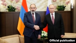 Հայաստանի վարչապետ Նիկոլ Փաշինյան և Ռուսաստանի նախագահ Վլադիմիր Պուտին, արխիվ