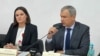 Сьвятлана Ціханоўская і ейны намесьнік Павал Латушка