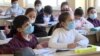 Armenia - Children at a school in Yerevan, November 8, 2021.
