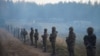 Польські військові на кордоні з Білоруссю