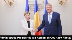 Comisarul europan Věra Jourová primită la Cotroceni de președintele român, Klaus Iohannis