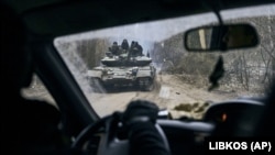 Кременнаядагы украиналык танк. 