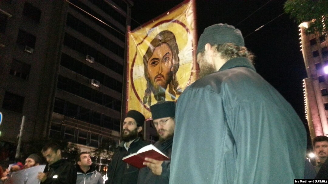 Beograd: Protest desničara protiv Prajda