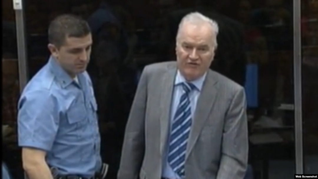 Ratko Mladić u sudnici Haškog tribunala