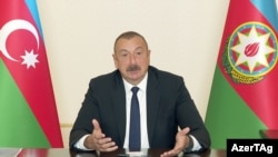 Ադրբեջանի նախագահ Իլհամ Ալիևը ելույթ է ունենում առցանց համաժողովում, Բաքու, 20-ը մայիսի, 2021թ․