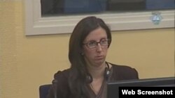 Jelena Rašić na suđenju u Hagu, 31. siječanj 2012.