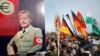Germaniýanyň "Pegida" ady bilen tanalýan anti-migrant hereketiniň tarapdarlary.