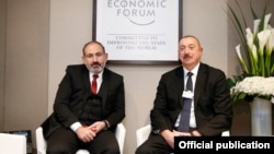 Հայաստանի վարչապետն ու Ադրբեջանի նախագահը Դավոսում, 22 հունվարի, 2019թ.
