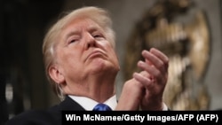 Дональд Трамп під час виступу з промовою про стан держави, Вашингтон, 30 січня 2018 року