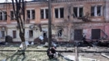 Последствия одного из ударов по Украине