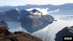 One of Tajikistan's reservoirs, critical for energy generation