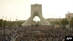تصویری از تظاهرات اعتراضی به نتیجه انتخابات در تهران