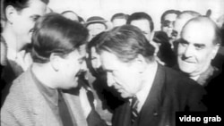 George Enescu și Yehudi Menuhin în București, 1945