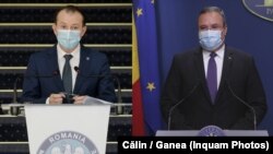  Florin Cîțu, propunerea PNL pentru funcția de premier, și Nicolae Ciucă, actual premier interimar, susținut de președintele IOhannis pentru a forma viitorul guvern.