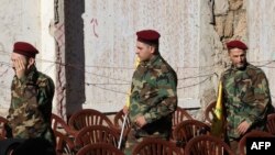 Байцы «Хэзбалы» на пахаваньні сваіх паплечнікаў, 18 верасьня 2024 году