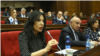 Armenia -- The Prosperous Armenia Party's Naira Zohrabian speaks at a parliament session, Yerevan, February 11, 2020