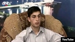 Azerbaijan -- Armenian captive Manvel Saribekian speaks to Azerbaijani television, 17Sep2010