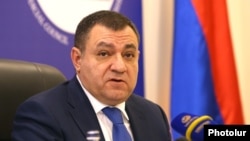 Armenia - The head of Supreme Judicial Council, Ruben Vartazarian, at a press conference in Yerevan, December 29, 2020.