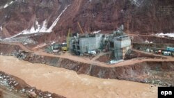 Рогун ГЭСи курулуп жаткан жер.