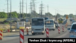 Транспорт на споруджуваній ділянці траси «Таврида» в Криму