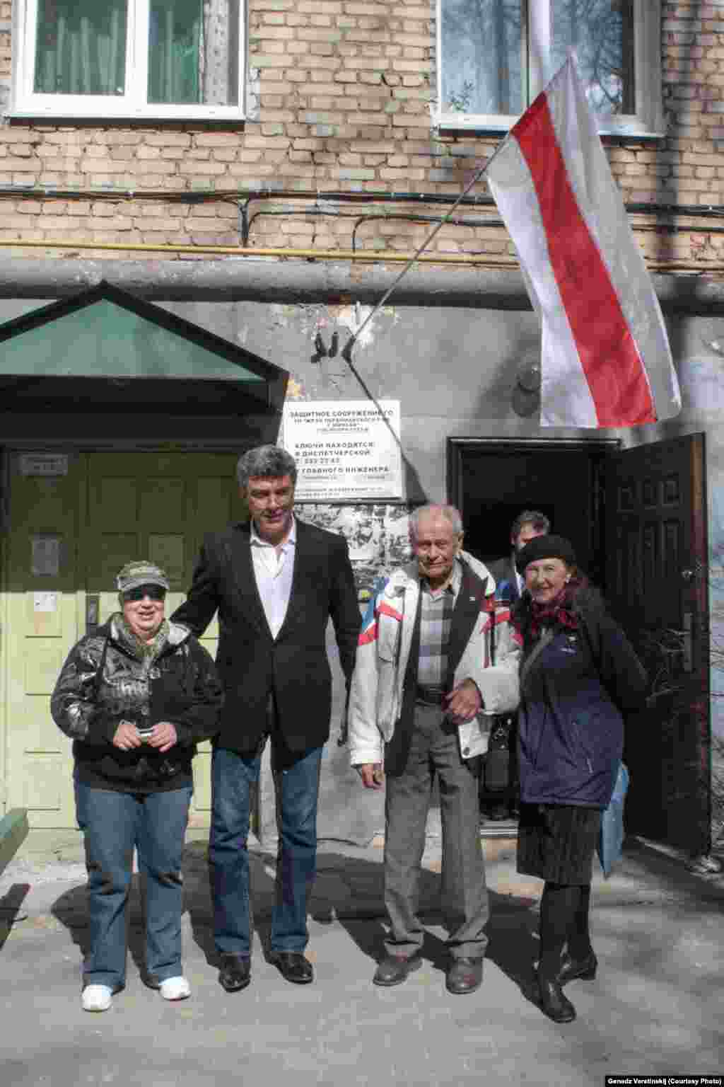 Барыс Нямцоў у Менску ў 2013 годзе. Фота Генадзя Верацінскага