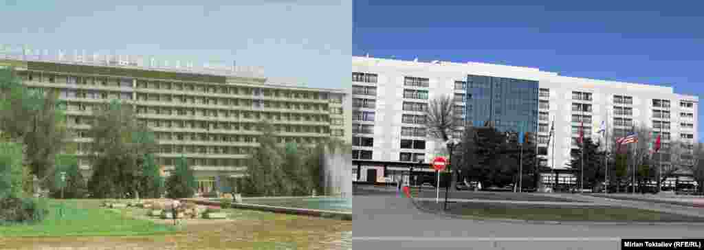 Фрунзе-Бишкек. Мурдагы "Кыргызстан" мейманканасы, азыркы - Hyatt Regency Bishkek Hotel