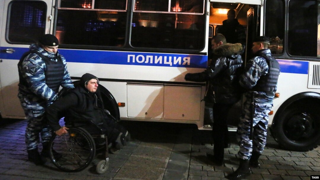 Затримання учасників мітингу на Манежній площі, 6 жовтня 2014 року
