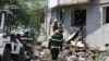 Разрушения после одного из налетов на Луцк