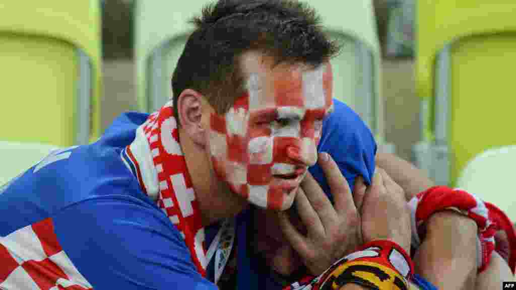 Poljska - Hrvatski navijači nakon utakmice Hrvatska-Španija, 18. juni 2012. Foto: AFP / Christof Stache
