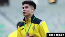 Kazakhstani footballer Dastan Satpayev. Photo: Football club "Kairat"