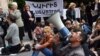 Работники «Наирита» во время акции протеста (архив)