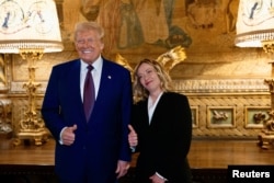 Дональд Трамп та Джорджія Мелоні. Флорида, 4 січня 2025 року
